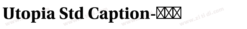 Utopia Std Caption字体转换